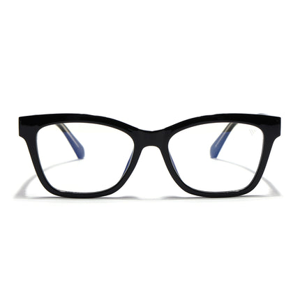 Voyage Black Cateye Eyeglasses for Men & Women (K054FMG7585-C1)