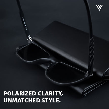 Matt Black Wayfarer Polarized Sunglasses - PMG3967