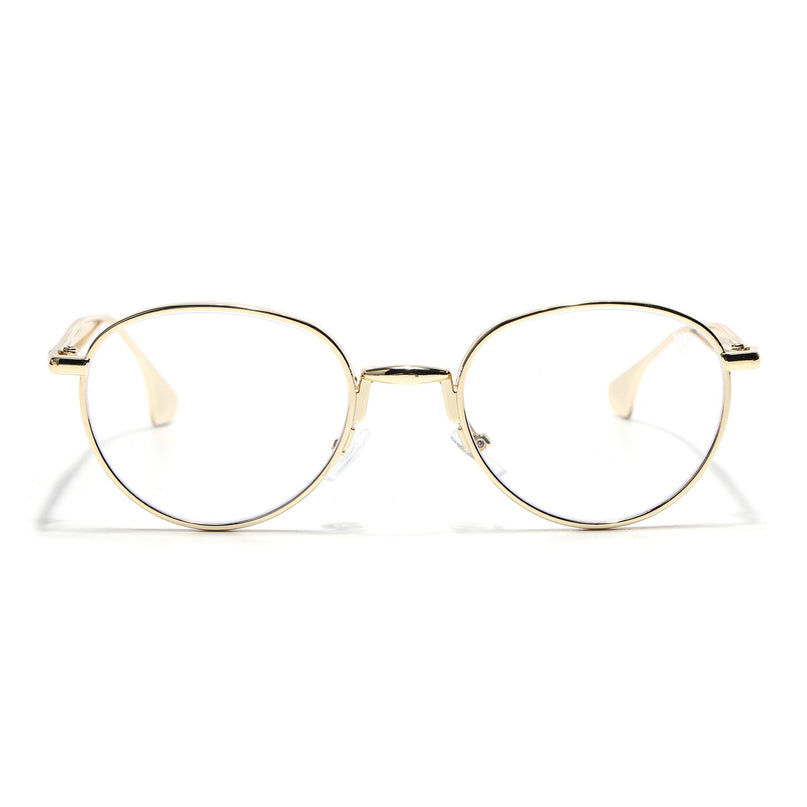Sphere | Golden Round Eyeglasses | FMG7615