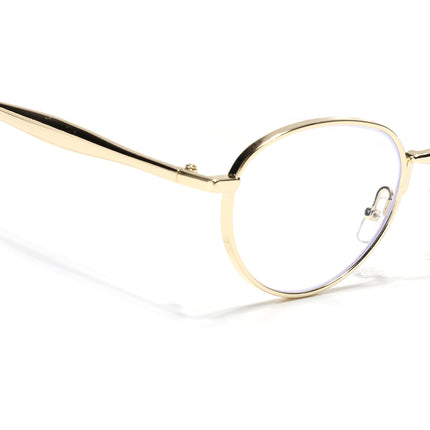 Sphere | Golden Round Eyeglasses | FMG7615