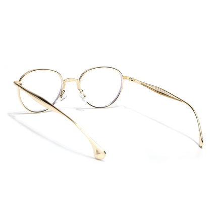 Sphere | Golden Round Eyeglasses | FMG7615