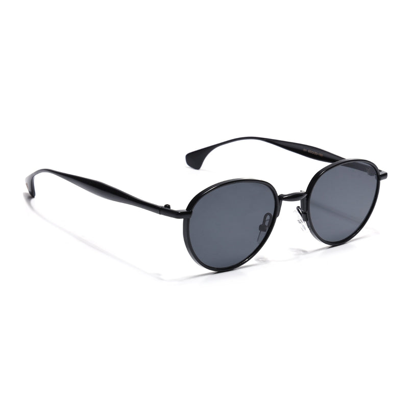 Sphere | Black Round Sunglasses | Black Lens - MG7609