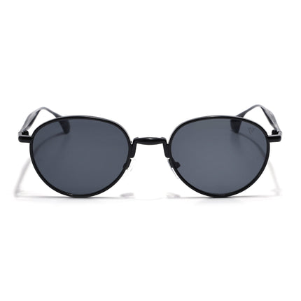 Sphere | Black Round Sunglasses | Black Lens - MG7609