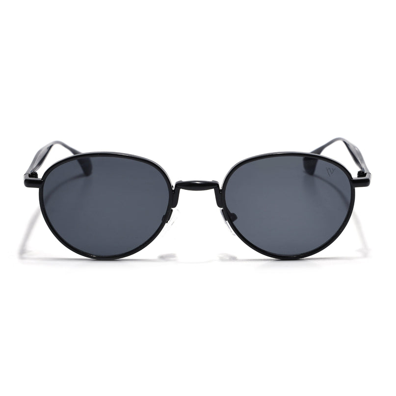 Sphere | Black Round Sunglasses | Black Lens - MG7609
