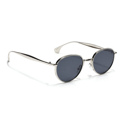 Sphere | Silver Round Sunglasses | Black Lens - MG7610