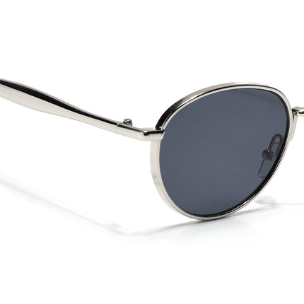 Sphere | Silver Round Sunglasses | Black Lens - MG7610