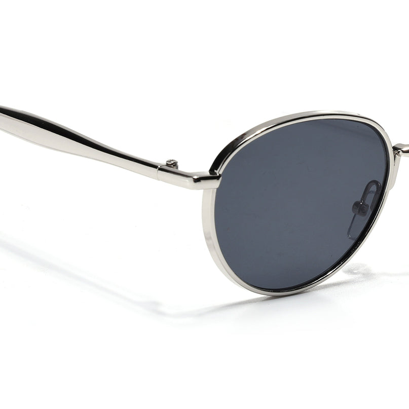 Sphere | Silver Round Sunglasses | Black Lens - MG7610