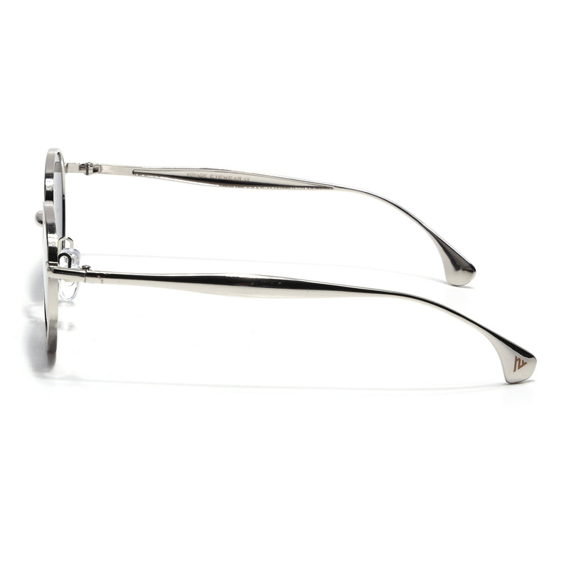 Sphere | Silver Round Sunglasses | Black Lens - MG7610