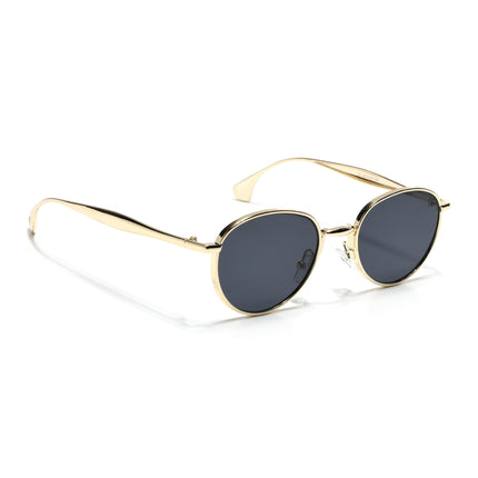 Sphere | Golden Round Sunglasses | Black Lens - MG7612