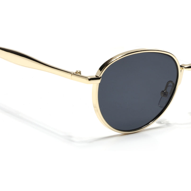 Sphere | Golden Round Sunglasses | Black Lens - MG7612