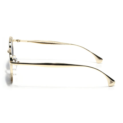 Sphere | Golden Round Sunglasses | Black Lens - MG7612