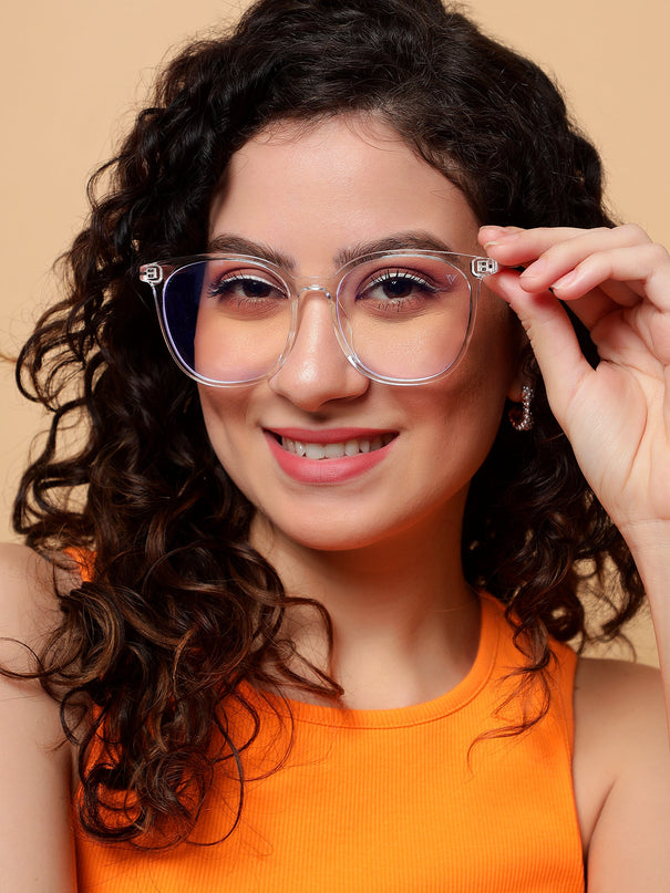 Voyage Transparent Round Eyeglasses for Men & Women - MG4004
