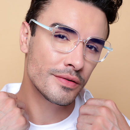Voyage Air Transparent Square Eyeglasses for Men & Women - MG4386-C4