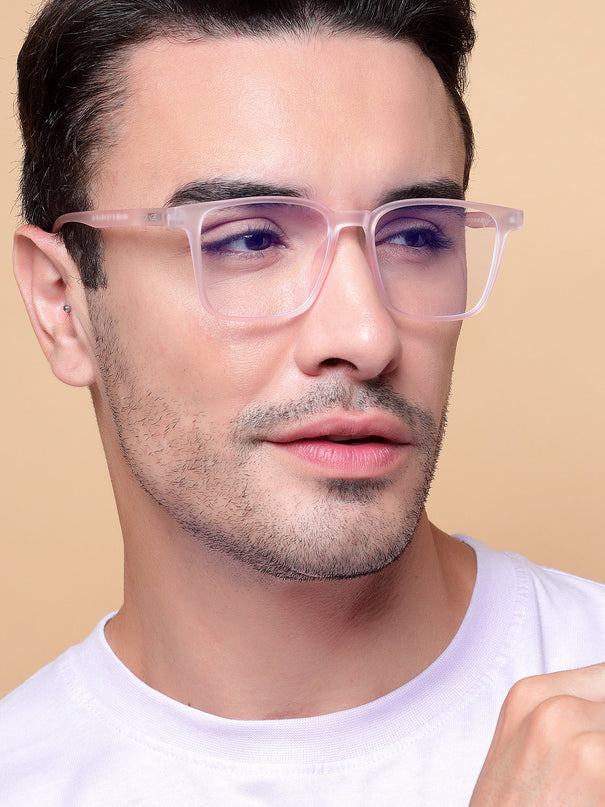 Voyage Air Pink Square Eyeglasses for Men & Women - MG4530