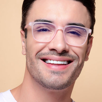 Voyage Air Pink Square Eyeglasses for Men & Women - MG4550
