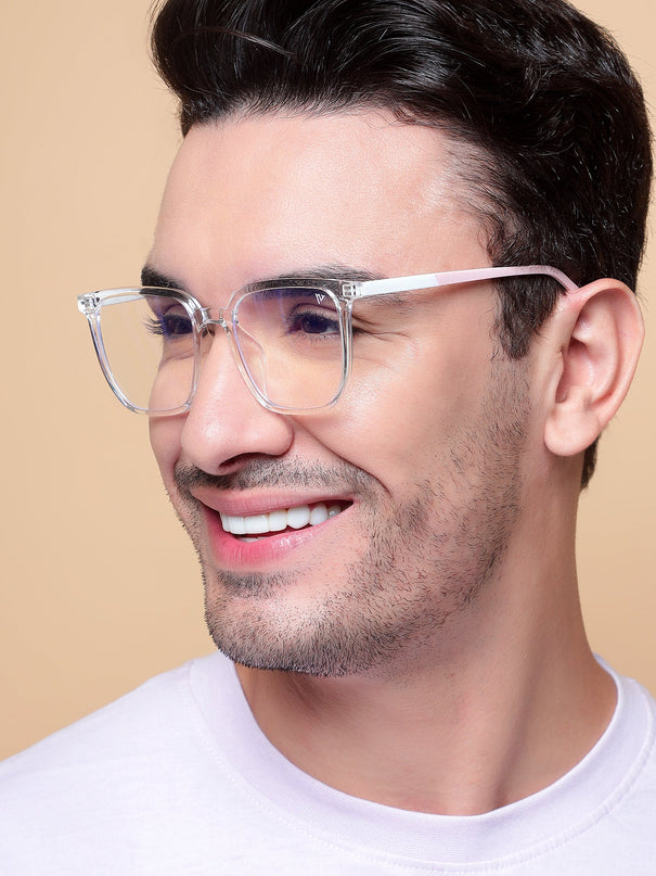Voyage Transparent Square Eyeglasses for Men & Women - MG3999