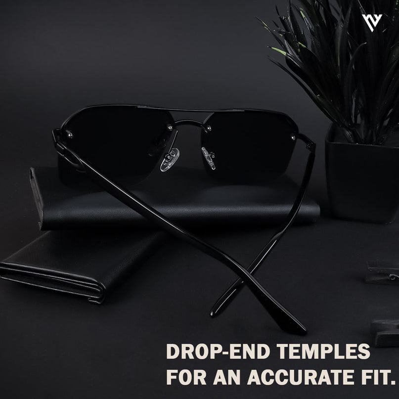 Odyssey | Black Wayfarer Polarized Sunglasses - PMG4143