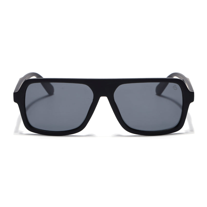 Eyejack Black Wayfarer Polarized Sunglasses for Men & Women (1904PCL2070)
