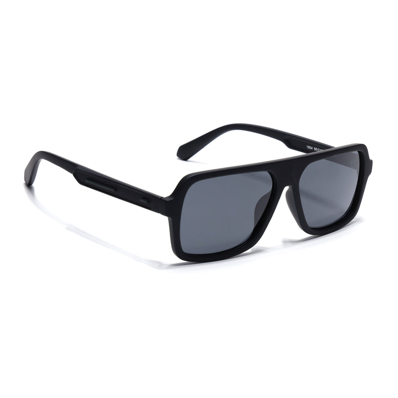 Eyejack Black Wayfarer Polarized Sunglasses for Men & Women (1904PCL2070)