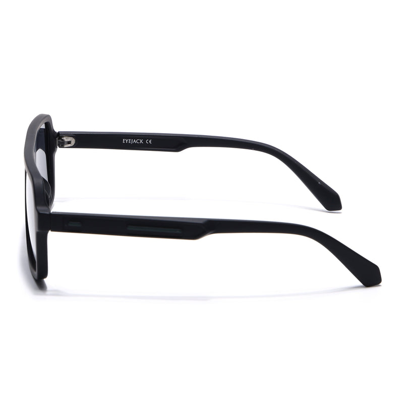 Eyejack Black Wayfarer Polarized Sunglasses for Men & Women (1904PCL2070)