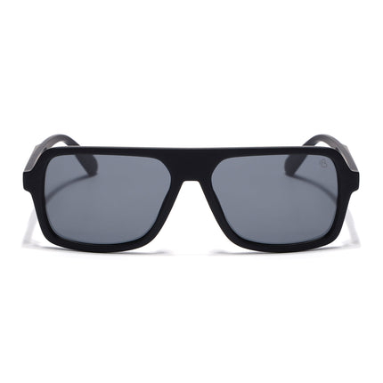 Eyejack Black Wayfarer Polarized Sunglasses for Men & Women (1904PCL2069)