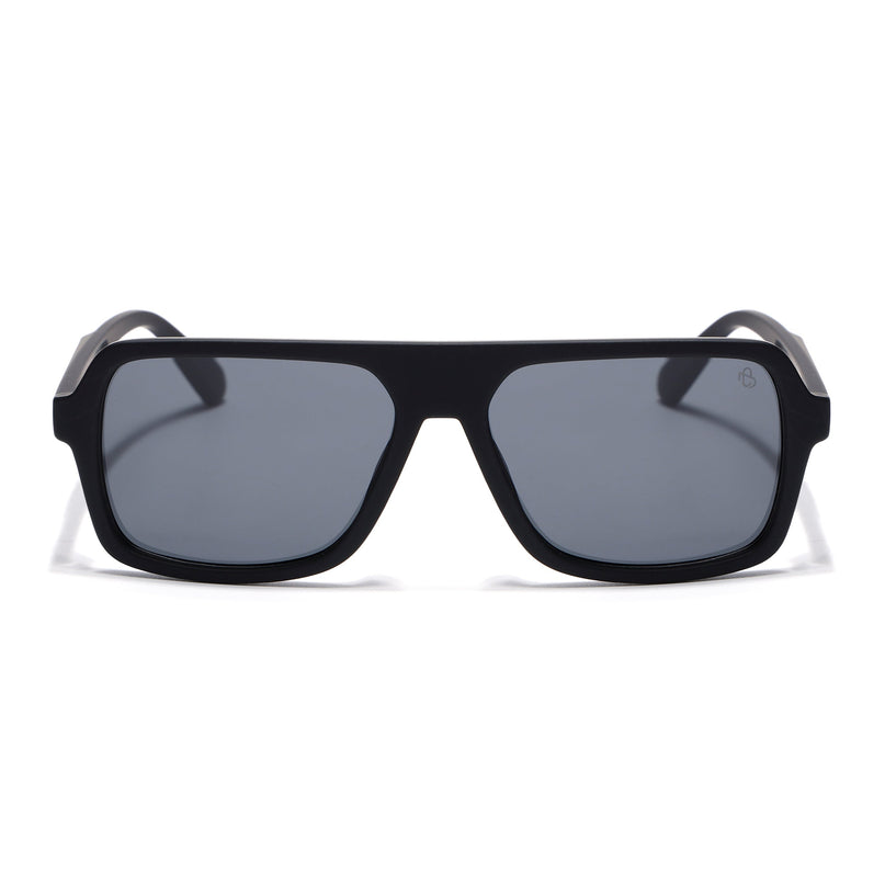 Eyejack Black Wayfarer Polarized Sunglasses for Men & Women (1904PCL2069)