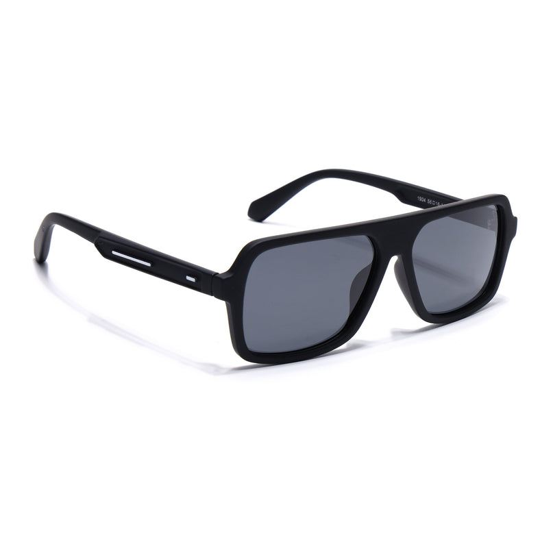 Eyejack Black Wayfarer Polarized Sunglasses for Men & Women (1904PCL2069)