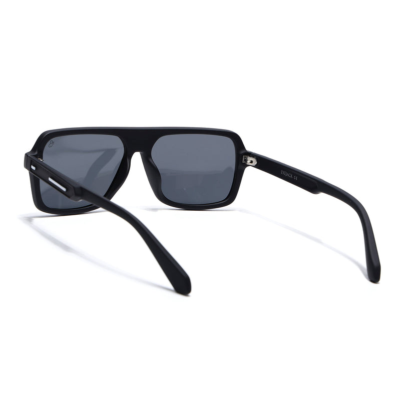 Eyejack Black Wayfarer Polarized Sunglasses for Men & Women (1904PCL2069)