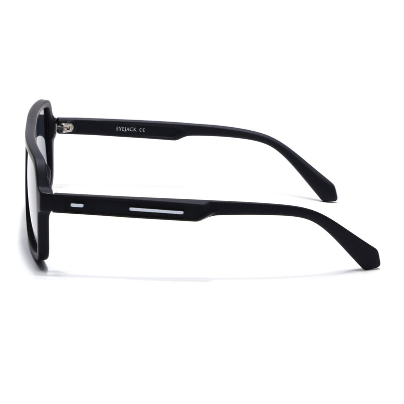 Eyejack Black Wayfarer Polarized Sunglasses for Men & Women (1904PCL2069)