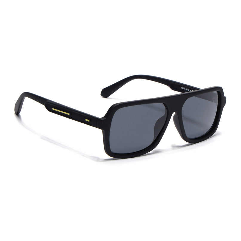 Eyejack Black Wayfarer Polarized Sunglasses for Men & Women (1904PCL2067)