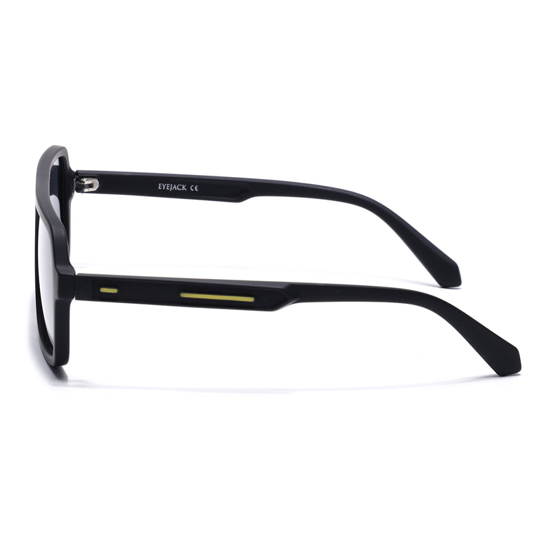 Eyejack Black Wayfarer Polarized Sunglasses for Men & Women (1904PCL2067)