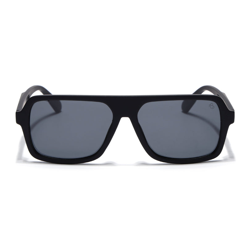 Eyejack Black Wayfarer Polarized Sunglasses for Men & Women (1904PCL2068)