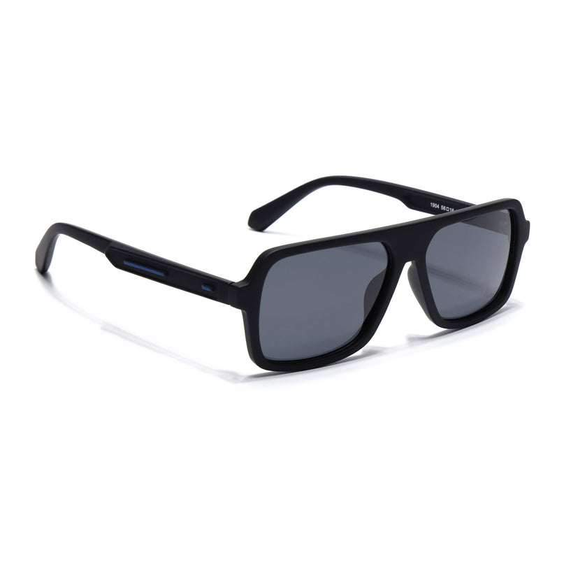 Eyejack Black Wayfarer Polarized Sunglasses for Men & Women (1904PCL2068)