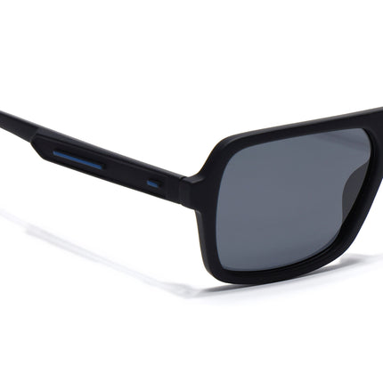Eyejack Black Wayfarer Polarized Sunglasses for Men & Women (1904PCL2068)