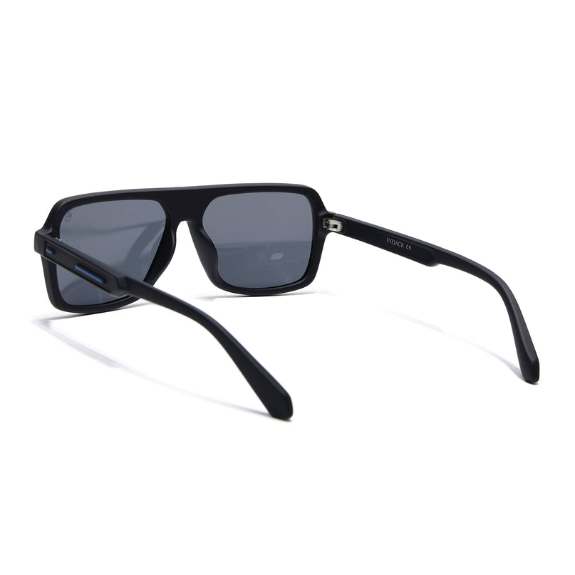 Eyejack Black Wayfarer Polarized Sunglasses for Men & Women (1904PCL2068)