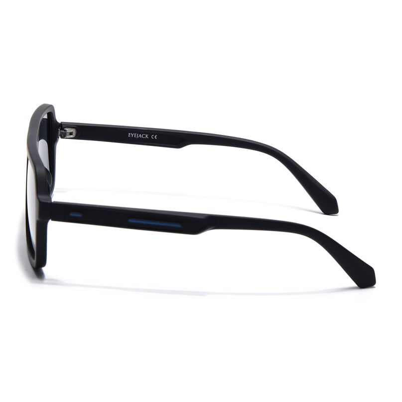 Eyejack Black Wayfarer Polarized Sunglasses for Men & Women (1904PCL2068)