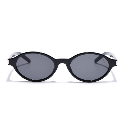 Eyejack Black Oval Sunglasses for Women (2537CL2185)