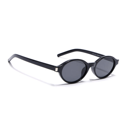 Eyejack Black Oval Sunglasses for Women (2537CL2185)