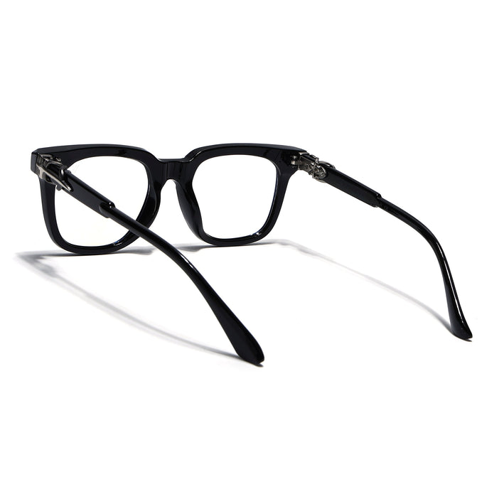 Voyage Black Square Eyeglasses for Men & Women (98530FMG7816)
