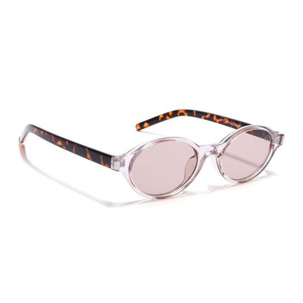 Eyejack Pink Oval Sunglasses for Women (2537CL2187)