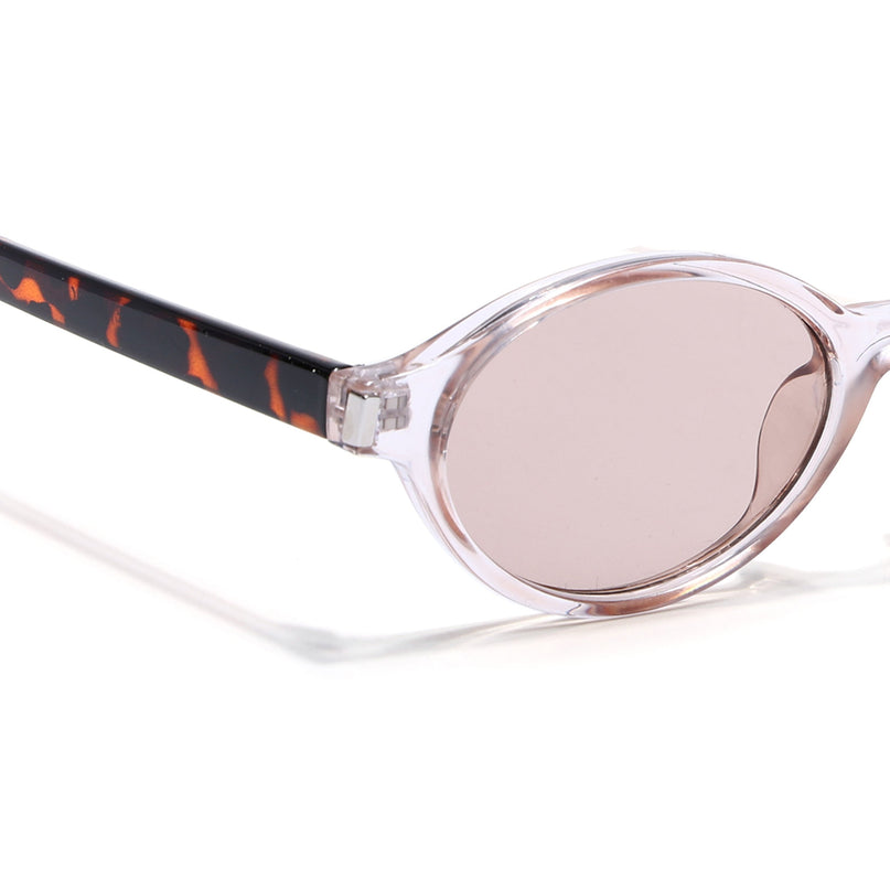 Eyejack Pink Oval Sunglasses for Women (2537CL2187)