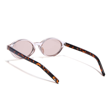 Eyejack Pink Oval Sunglasses for Women (2537CL2187)