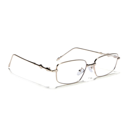 Voyage Golden Rectangle Eyeglasses for Men & Women (2412FMG7825)