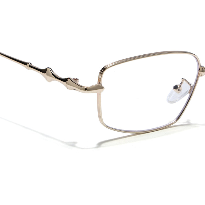 Voyage Golden Rectangle Eyeglasses for Men & Women (2412FMG7825)