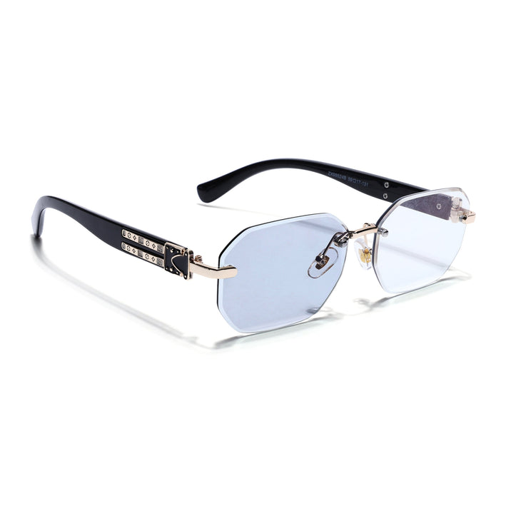 Voyage Golden Rimless Photochromic lens Eyeglasses for Men & Women (98524BFMG7804)