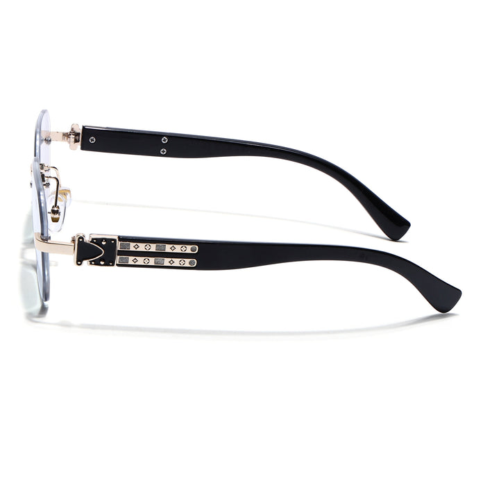 Voyage Golden Rimless Photochromic lens Eyeglasses for Men & Women (98524BFMG7804)