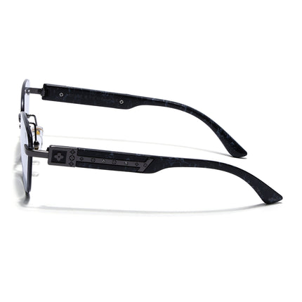 Rimless Photochromic Sunglasses for Men & Women (Light Black Lens | Grey Frame - MG7808)