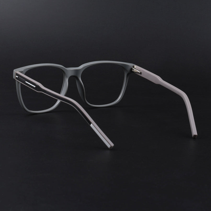 Eyejack Rush Grey Square Eyeglasses for Men & Women (1003FCL1455-C11)