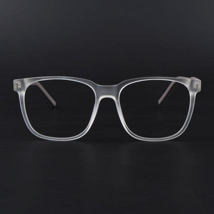 Eyejack Rush Matt Transparent Square Eyeglasses for Men & Women (1003FCL1456-C12)