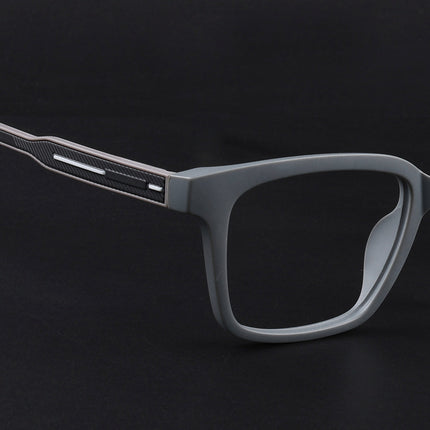 Eyejack Rush Grey Square Eyeglasses for Men & Women (1002FCL1453-C11)